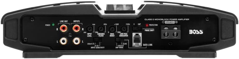 imageBOSS Audio Systems PD5000 Phantom 5000Watt 1 2 4 Ohm Stable Class D Monoblock Car Amplifier with Remote Subwoofer Control5000 Watt Class D