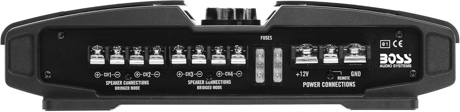 imageBOSS Audio Systems PF1800 4 Channel Car Amplifier  1800 Watts Full Range Class AB 24 Ohm Stable Mosfet Power Supply Bridgeable1800 Watt 4 Channel