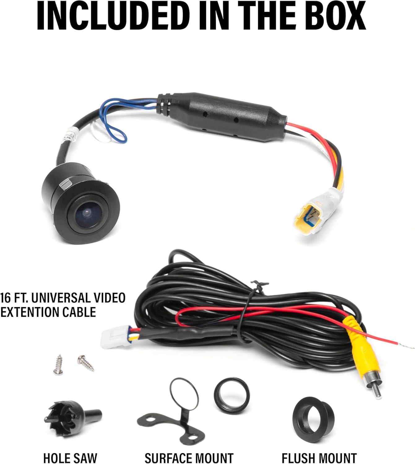 imageBOSS Audio Systems POLCAM OffRoad Front Or Reverse Rearview Backup Vehicle Camera  Compatible With Polaris RZR Ride Command ATV UTV Waterproof IPX6 Rated Low Light Visibility Wide Angle ViewCamera