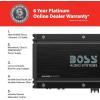 imageBOSS Audio OX3KD Onyx Model 3000 Watt High Output Monoblock Full Range Class D Amplifier with Variable Low Pass Crossover and Remote Control3000W Monoblock