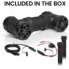 imageBOSS Audio Systems ATV654 ATV UTV Weatherproof Sound System  65 Inch Speakers 1 Inch Tweeters Builtin Amplifier Bluetooth