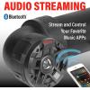 imageBOSS Audio Systems ATV65BRGB ATV UTV Weatherproof Sound System  65 Inch Speakers 1 Inch Tweeters Full Range Audio Builtin Amplifier Bluetooth MultiColor Illumination Hook Up To Stereo4 Speakers  Black