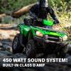 imageBOSS Audio Systems ATV65BRGB ATV UTV Weatherproof Sound System  65 Inch Speakers 1 Inch Tweeters Full Range Audio Builtin Amplifier Bluetooth MultiColor Illumination Hook Up To Stereo65 Speakers  Black  Rechargeable