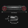imageBOSS Audio Systems ATV65BRGB ATV UTV Weatherproof Sound System  65 Inch Speakers 1 Inch Tweeters Full Range Audio Builtin Amplifier Bluetooth MultiColor Illumination Hook Up To Stereo4 Speakers  RGB