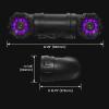 imageBOSS Audio Systems ATV65BRGB ATV UTV Weatherproof Sound System  65 Inch Speakers 1 Inch Tweeters Full Range Audio Builtin Amplifier Bluetooth MultiColor Illumination Hook Up To Stereo65 Speakers  RGB