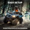 imageBOSS Audio Systems ATV65BRGB ATV UTV Weatherproof Sound System  65 Inch Speakers 1 Inch Tweeters Full Range Audio Builtin Amplifier Bluetooth MultiColor Illumination Hook Up To Stereo65 Speakers  Black  Rechargeable