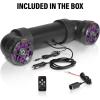 imageBOSS Audio Systems ATV65BRGB ATV UTV Weatherproof Sound System  65 Inch Speakers 1 Inch Tweeters Full Range Audio Builtin Amplifier Bluetooth MultiColor Illumination Hook Up To Stereo4 Speakers  RGB