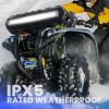 imageBOSS Audio Systems ATVB95LED ATV UTV Sound System  8 Inch Full Range Stereo Speakers 15 Inch Tweeters IPX5 Weatherproof Builtin Amplifier Bluetooth Remote Light Bar Storage Compartment65 Speakers  RGB