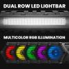 imageBOSS Audio Systems ATVB95LED ATV UTV Sound System  8 Inch Full Range Stereo Speakers 15 Inch Tweeters IPX5 Weatherproof Builtin Amplifier Bluetooth Remote Light Bar Storage Compartment65 Speakers  RGB