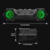 imageBOSS Audio Systems ATVB95LED ATV UTV Sound System  8 Inch Full Range Stereo Speakers 15 Inch Tweeters IPX5 Weatherproof Builtin Amplifier Bluetooth Remote Light Bar Storage Compartment8 Speakers  RGB  LED Lightbar