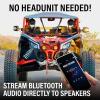 imageBOSS Audio Systems B62ABT ATV UTV Marine Weatherproof Waketower System  Amplified 65 Inch Stereo Speakers Full Range 2 Way Tweeters Bluetooth IPX5 Rated Sold in Pairs for Boat Wake Tower65 Speakers Black 500W