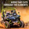 imageBOSS Audio Systems B62ABT ATV UTV Marine Weatherproof Waketower System  Amplified 65 Inch Stereo Speakers Full Range 2 Way Tweeters Bluetooth IPX5 Rated Sold in Pairs for Boat Wake Tower65 Speakers RGB 500W