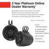 imageBOSS Audio Systems B62ABT ATV UTV Marine Weatherproof Waketower System  Amplified 65 Inch Stereo Speakers Full Range 2 Way Tweeters Bluetooth IPX5 Rated Sold in Pairs for Boat Wake Tower65 Speakers Black 500W