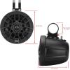 imageBOSS Audio Systems B62ABT ATV UTV Marine Weatherproof Waketower System  Amplified 65 Inch Stereo Speakers Full Range 2 Way Tweeters Bluetooth IPX5 Rated Sold in Pairs for Boat Wake Tower65 Speakers Black 500W