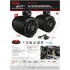 imageBOSS Audio Systems B62ABT ATV UTV Marine Weatherproof Waketower System  Amplified 65 Inch Stereo Speakers Full Range 2 Way Tweeters Bluetooth IPX5 Rated Sold in Pairs for Boat Wake Tower8 Speakers Black 850W