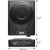 imageBOSS Audio Systems BASS8K 8 Inch Powered Car Subwoofer and Amplifier Wiring Kit Package  800 Watts Max Power Under Seat Low Profile 8 Gauge Wiring Kit for Truck Boxes and EnclosuresNo Wiring Kit