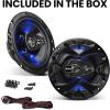 imageBOSS Audio Systems BE524 Rage Series 525 Inch Car Door Speakers  225 Watts Pair 4 Way Full Range Coaxial Tweeters Sold in Pairs Bocinas para Carro65 4Way