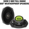 imageBOSS Audio Systems BHD14 Harley Davidson 6 x 9 Inch Saddlebag Speaker Kit  Fits Select 2014 Road Glide and Street Glide Motorcycles 300 Watts of Power Per Pair Full Range 2 Way Sold in Pairs