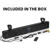 imageBOSS Audio Systems BRT36A ATV UTV Sound Bar  36 Inches Wide 4 Inch Speakers 1 Inch Tweeters Full Range IPX5 Weatherproof Bluetooth Builtin Amplifier USB Port Golf Cart CompatibleBRT36A Bar System