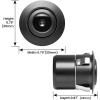 imageBOSS Audio Systems CAM21 Car Rearview Reverse Backup Camera  License Plate Mount 170 Wide Angle Rear View Low Light Friendly Cam For Truck
