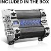 imageBOSS Audio Systems Cap18  18 Farad Car Capacitor For Energy Storage To Enhance Bass Demand From Audio System Audible Warning Tone For Reverse Polarity Voltage Overload Low Battery Voltage Led18 Farad