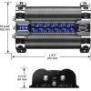 imageBOSS Audio Systems Cap18  18 Farad Car Capacitor For Energy Storage To Enhance Bass Demand From Audio System Audible Warning Tone For Reverse Polarity Voltage Overload Low Battery Voltage Led8 Farad