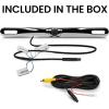 imageBOSS Audio Systems LPC35 Backup Car Rearview Reverse Camera  License Plate Mount 170 Wide Angle Low Light Visibility for Vehicle Pickup Truck RV Travel Trailers Camper Accessories Stereoaccessory