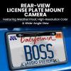 imageBOSS Audio Systems LPCB36 Car Truck Rearview Backup Reverse Camera  License Plate Mount 170 Wide Angle Rear View Cam Low Light FriendlyBlack