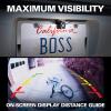 imageBOSS Audio Systems LPCB40 Reverse Rearview License Plate Backup Car Camera  170 Wide Angle Rear View Weatherproof Back Up Cam