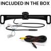 imageBOSS Audio Systems LPCB40 Reverse Rearview License Plate Backup Car Camera  170 Wide Angle Rear View Weatherproof Back Up Cam