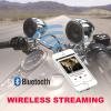 imageBOSS Audio Systems MC420B 3 Inch Motorcycle Speakers and Amplifier Audio Sound System  Class D Compact Amplifier Weatherproof Volume Control ATV UTV Compatible For Stereo Tweeters2 3 Chrome Speakers  Class D Amp