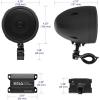 imageBOSS Audio Systems MC420B 3 Inch Motorcycle Speakers and Amplifier Audio Sound System  Class D Compact Amplifier Weatherproof Volume Control ATV UTV Compatible For Stereo Tweeters2 3 Black Speakers  Class D Amp