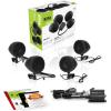 imageBOSS Audio Systems MC470B 3 Inch Motorcycle Full Range Speakers and Amplifier Sound System  Bluetooth 2 Channel Amplifier Weatherproof Volume Control ATV UTV Compatible4 3 Black Speakers  Class D Amp