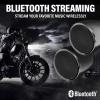 imageBOSS Audio Systems MCBK425BA 3 Inch Motorcycle Speakers  Builtin Bluetooth Amplifier Weatherproof Volume Control ATV UTV Compatible2 3 Grey Speakers