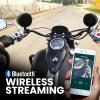 imageBOSS Audio Systems MCBK520B Motorcycle 3 Inch Stereo Speakers and Amplifier Audio Sound System  Bluetooth 2 Channel Amplifier Weatherproof FM Tuner USB SD Auxiliary In ATV UTV Compatible2 3 Black Speakers  Class AB Amp