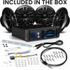 imageBOSS Audio Systems MCK632WB6 Bluetooth Car Stereo Receiver with USB Port 90W Dual Cone Speakers Color Illumination Weatherproofing Media Playback and Detachable Front PanelMCBK634B64