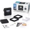 imageBOSS Audio Systems MGR350B Marine Boat Stereo Gauge Receiver  Bluetooth Head Unit No CD DVD Player Builtin 4 Channel Amplifier Weatherproof USB USB ChargingMGR450B Receiver