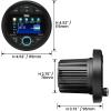 imageBOSS Audio Systems MGV520B Marine Gauge Receiver  Weatherproof 3 Inch LCD Builtin Amplifier Bluetooth Digital Media MP3 Player No CD Player USB Port AMFM RadioMGV500B Receiver