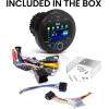 imageBOSS Audio Systems MGV520B Marine Gauge Receiver  Weatherproof 3 Inch LCD Builtin Amplifier Bluetooth Digital Media MP3 Player No CD Player USB Port AMFM RadioMGV500B Receiver