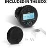 imageBOSS Audio Systems MGV520B Marine Gauge Receiver  Weatherproof 3 Inch LCD Builtin Amplifier Bluetooth Digital Media MP3 Player No CD Player USB Port AMFM RadioMGR300B Receiver