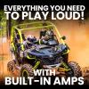 imageBOSS Audio Systems MPWT50RGB ATV UTV Marine Boat 525 Inch Stereo Wake Tower Speakers  Full Range 2 Way IPX6 Weatherproof MultiColor Illumination 500 Watts Per Pair Golf Cart Compatible525 inch Speakers RGB 500W