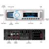 imageBOSS Audio Systems MR1308UABK Marine Boat Stereo  Single Din Bluetooth No CD DVD Player AMFM Radio Receiver Auxin USBWhite Receiver Mechless