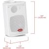 imageBOSS Audio Systems MR43B 200 Watt Per Pair 4 Inch Full Range 3 Way Weatherproof Marine Speakers Sold in Pairs4 3Way White Box Speaker