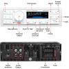 imageBOSS Audio Systems MR500UAB Marine Radio Receiver  Bluetooth Audio Streaming and HandsFree Calling USB Port Weatherproof Digital Media MP3 Player No CD Player AMFM Radio ReceiverMR500UAB Receiver