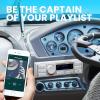 imageBOSS Audio Systems MR500UAB Marine Radio Receiver  Bluetooth Audio Streaming and HandsFree Calling USB Port Weatherproof Digital Media MP3 Player No CD Player AMFM Radio ReceiverMR500UAB  2 White Speakers