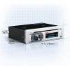 imageBOSS Audio Systems MR500UABS Marine Boat Stereo  Single Din Bluetooth CD DVD Player AMFM Radio Receiver USBWhite
