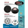 imageBOSS Audio Systems MR52B 525 inch Marine Boat Stereo Speakers  150 Watts per Pair Coaxial 2 Way Full Range 4 Ohms Weatherproof Sold in Pairs