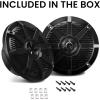 imageBOSS Audio Systems MR62B 200 Watt Per Pair 65 Inch Full Range 2 Way Weatherproof Marine Speakers Sold in Pairs Black