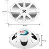 imageBOSS Audio Systems MR692W 6 x 9 inch Marine Stereo Boat Speakers  350 Watts Pair 2 Way Full Range Tweeters Coaxial Weatherproof Sold in Pairs6x9 White 350W MR692W