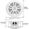 imageBOSS Audio Systems MR6B 65 inch Marine Stereo Boat Speakers  180 Watts pair 2 Way Full Range Tweeters Coaxial Weatherproof Sold in PairsWHITE